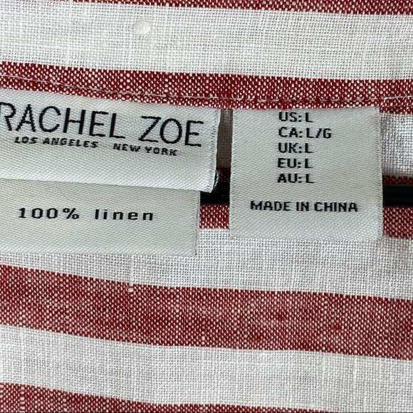 Rachel Zoe 100% Linen Boxy Shirt - Picture 3 of 5